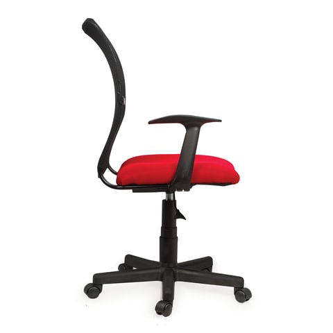 Кресло Brabix Spring MG-307 (с подлокотниками, комбинированное красное/черное TW) в Стерлитамаке - изображение 1