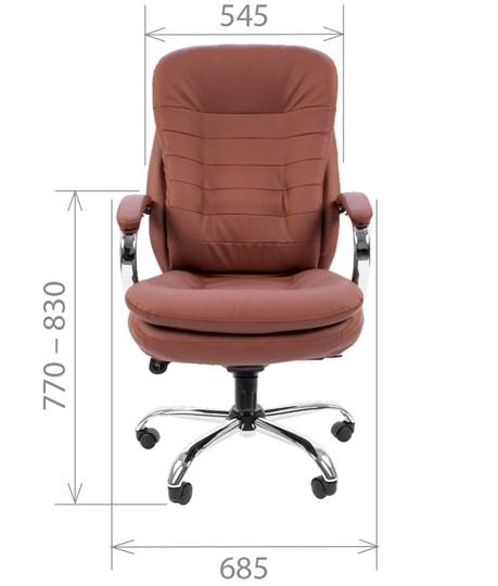 Кресло CHAIRMAN 795 экокожа, цвет коричневый в Стерлитамаке - изображение 1