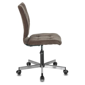 Кресло офисное Brabix Stream MG-314 (без подлокотников, пятилучие серебристое, ткань, коричневое) 532393 в Стерлитамаке - предосмотр 1