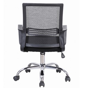 Кресло офисное Brabix Daily MG-317 (с подлокотниками, хром, черное) 531833 в Стерлитамаке - предосмотр 2