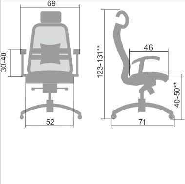 Офисное кресло Samurai S-3.04, черный плюс в Стерлитамаке - изображение 4