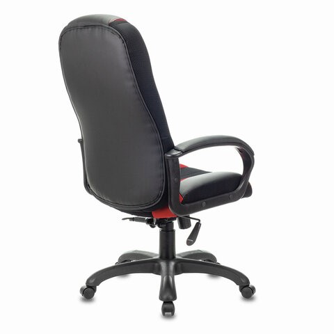 Компьютерное кресло Brabix Premium Rapid GM-102 (экокожа/ткань, черное/красное) 532107 в Стерлитамаке - изображение 2