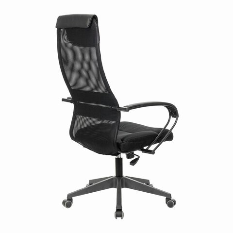 Компьютерное кресло Brabix Premium Stalker EX-608 PL (ткань-сетка/кожзам, черное) 532090 в Стерлитамаке - изображение 3