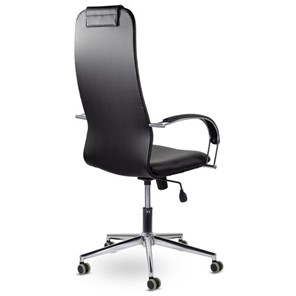 Кресло офисное Brabix Premium Pilot EX-610 CH (хром, кожзам, черное) 532418 в Стерлитамаке - предосмотр 3