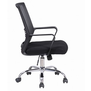 Кресло офисное Brabix Daily MG-317 (с подлокотниками, хром, черное) 531833 в Стерлитамаке - предосмотр 1