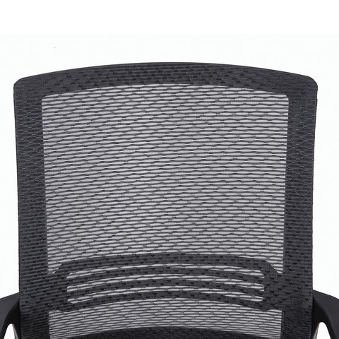 Кресло офисное Brabix Daily MG-317 (с подлокотниками, хром, черное) 531833 в Стерлитамаке - изображение 4