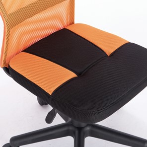 Офисное кресло Brabix Smart MG-313 (без подлокотников, комбинированное, черное/оранжевое) 531844 в Стерлитамаке - предосмотр 6