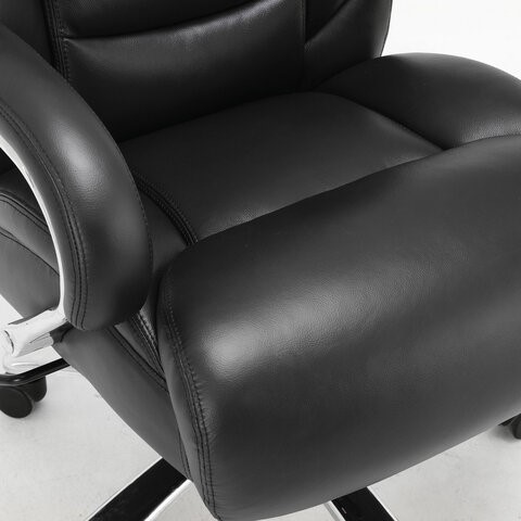 Кресло компьютерное Brabix Premium Pride HD-100 (натуральная кожа, черное) 531940 в Стерлитамаке - изображение 5