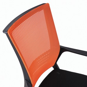Офисное кресло Brabix Balance MG-320 (с подлокотниками, комбинированное черное/оранжевое) 531832 в Стерлитамаке - предосмотр 3