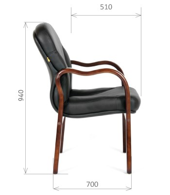 Кресло CHAIRMAN 658 Натуральная кожа черный в Салавате - изображение 2