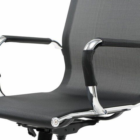 Офисное кресло Brabix Line EX-530 (хром, сетка, черное) 531846 в Стерлитамаке - изображение 8