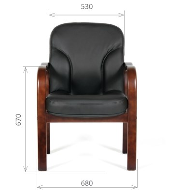 Кресло CHAIRMAN 658 Натуральная кожа черный в Салавате - изображение 1