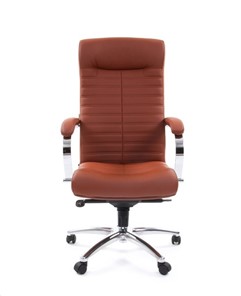 Компьютерное кресло CHAIRMAN 480 Экокожа Terra 111 (коричневая) в Салавате - предосмотр 1