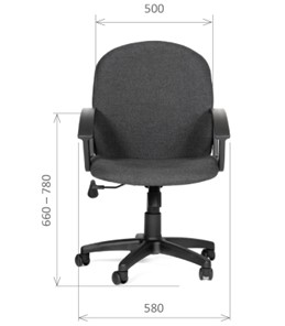 Компьютерное кресло CHAIRMAN 681 Ткань C-3 черное в Салавате - предосмотр 1