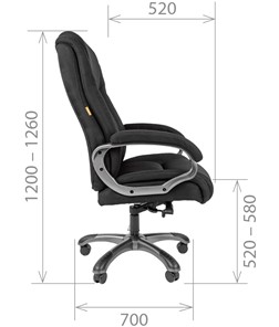 Компьютерное кресло CHAIRMAN 410 Акриловая ткань SX Серый в Стерлитамаке - предосмотр 2
