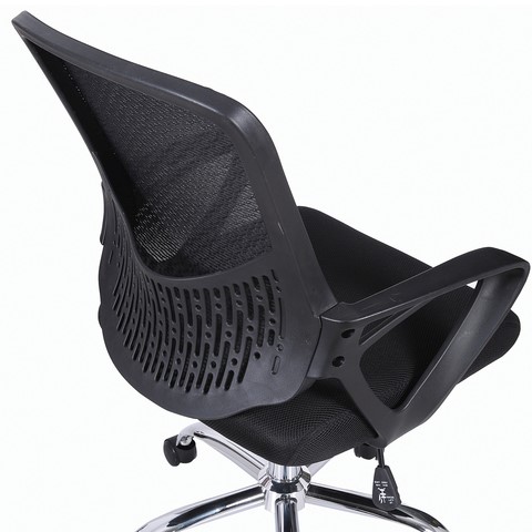Кресло Brabix Next MG-318 (с подлокотниками, хром, черное) 531834 в Стерлитамаке - изображение 6