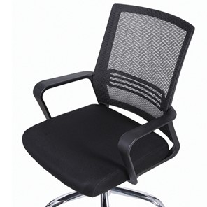 Кресло офисное Brabix Daily MG-317 (с подлокотниками, хром, черное) 531833 в Стерлитамаке - предосмотр 5
