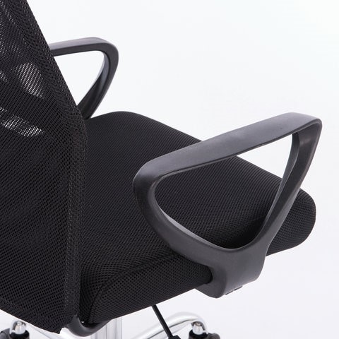 Кресло компьютерное Brabix Tender MG-330 (с подлокотниками, хром, черное) 531845 в Стерлитамаке - изображение 6
