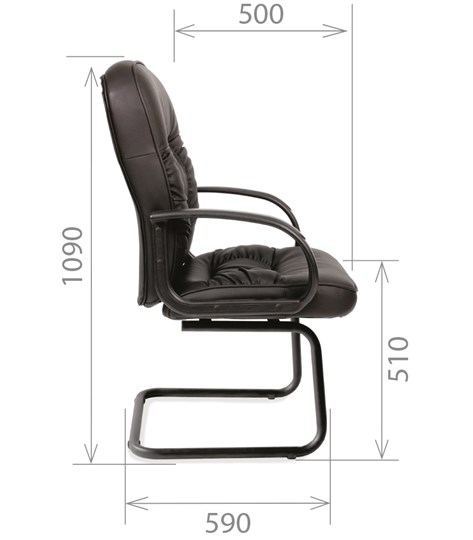 Компьютерное кресло CHAIRMAN 416V экокожа черная в Стерлитамаке - изображение 2