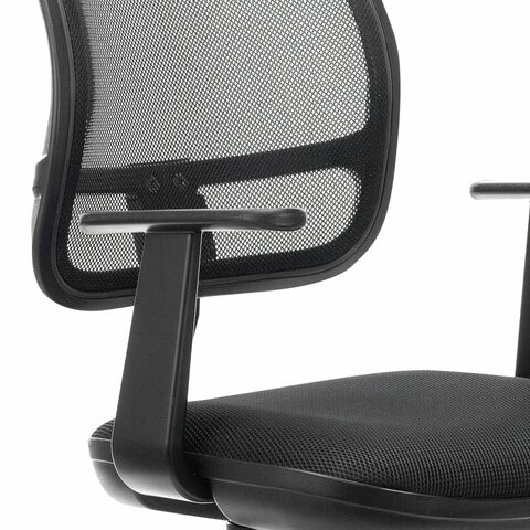 Компьютерное кресло Brabix Drive MG-350 (с подлокотниками, сетка, черное) 532082 в Стерлитамаке - изображение 4