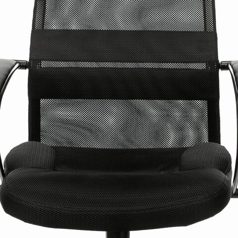 Компьютерное кресло Brabix Premium Stalker EX-608 PL (ткань-сетка/кожзам, черное) 532090 в Стерлитамаке - изображение 6
