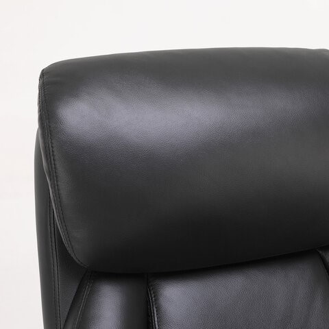 Кресло компьютерное Brabix Premium Pride HD-100 (натуральная кожа, черное) 531940 в Стерлитамаке - изображение 4