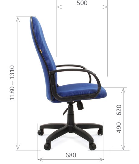 Кресло CHAIRMAN 279 TW 10, цвет синий в Стерлитамаке - изображение 2