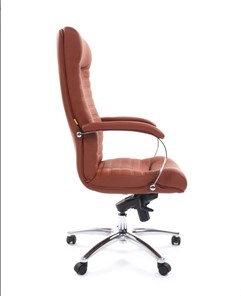 Компьютерное кресло CHAIRMAN 480 Экокожа Terra 111 (коричневая) в Салавате - предосмотр 2