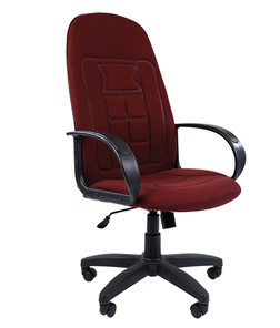 Офисное кресло CHAIRMAN 727 ткань ст., цвет бордо в Стерлитамаке - предосмотр