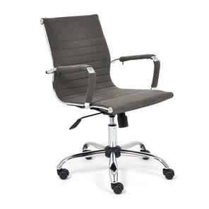 Компьютерное кресло URBAN-LOW флок, серый, арт.14445 в Уфе
