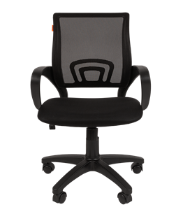 Кресло компьютерное CHAIRMAN 696 black Сетчатый акрил DW62 черный в Уфе - предосмотр 1