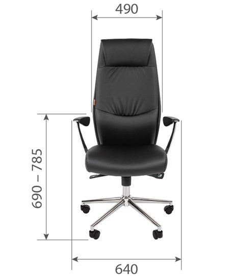 Офисное кресло CHAIRMAN Vista Экокожа премиум коричневая (vista) в Уфе - изображение 5