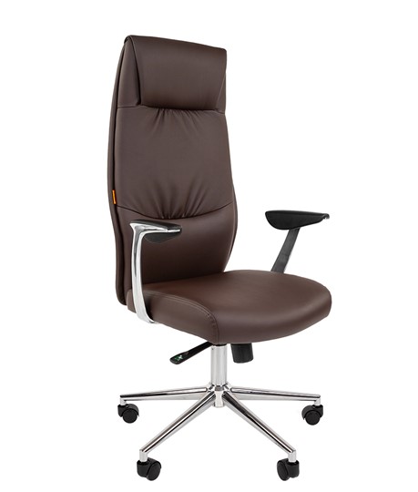 Офисное кресло CHAIRMAN Vista Экокожа премиум коричневая (vista) в Уфе - изображение 2