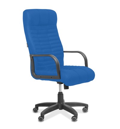 Офисное кресло для руководителя Атлант, ткань TW / синяя в Стерлитамаке - изображение