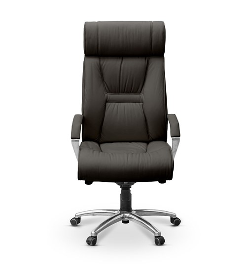 Офисное кресло Олимп X (подлокотники хромированные) экокожа премиум / черная CN1114 в Стерлитамаке - изображение 1