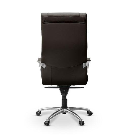 Офисное кресло Олимп X (подлокотники хромированные) экокожа премиум / черная CN1114 в Стерлитамаке - изображение 5