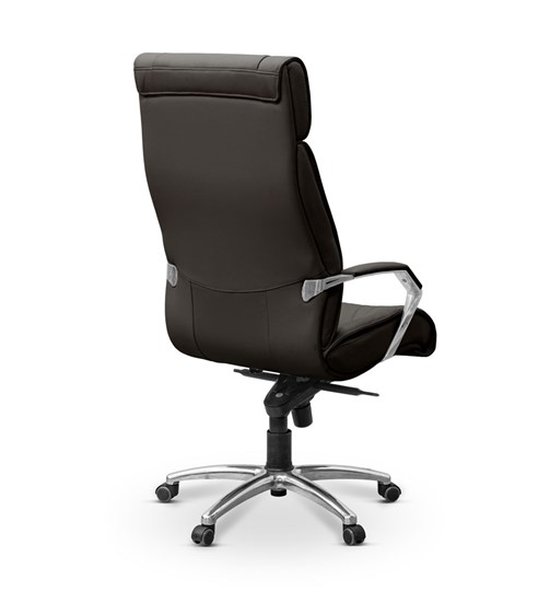 Офисное кресло Олимп X (подлокотники хромированные) экокожа премиум / черная CN1114 в Стерлитамаке - изображение 6