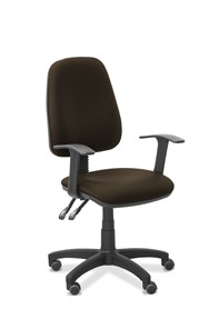 Кресло офисное Эльза Т, экокожа премиум / коричневая CN1116 в Стерлитамаке