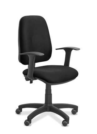 Кресло для персонала Эльза Т, ткань TW / черная в Стерлитамаке - изображение
