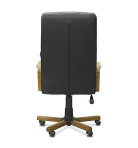 Кресло для руководителя Атлант W, экокожа премиум / черная CN1114/ дерево - орех в Стерлитамаке - предосмотр 6