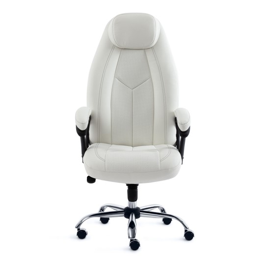 Кресло BOSS Lux, кож/зам, белый, арт.15307 в Стерлитамаке - изображение 3