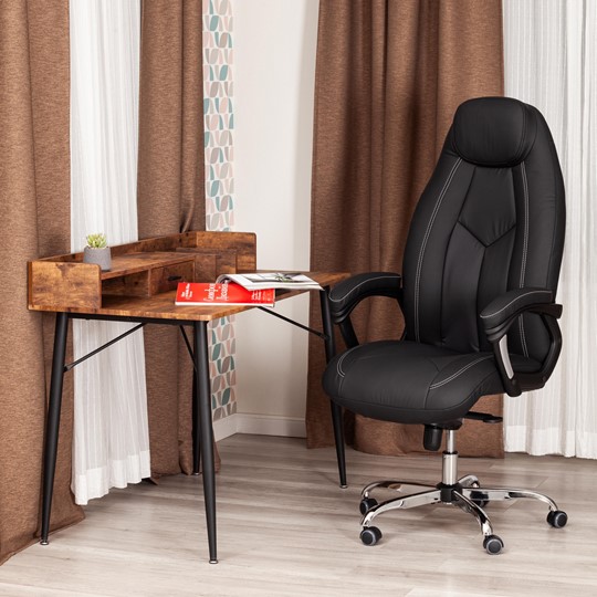 Офисное кресло BOSS Lux, кож/зам, черный, арт.21151 в Салавате - изображение 12