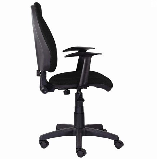 Компьютерное кресло Brabix Comfort MG-321, регулируемая эргономичная спинка, ткань, черное в Стерлитамаке - изображение 1