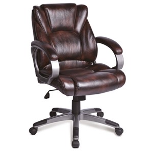 Офисное кресло BRABIX "Eldorado EX-504", экокожа, коричневое, 530875 в Стерлитамаке