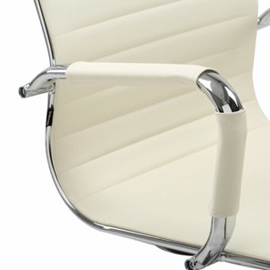 Офисное кресло BRABIX "Energy EX-509", экокожа, хром, бежевое, 531166 в Стерлитамаке - предосмотр 8