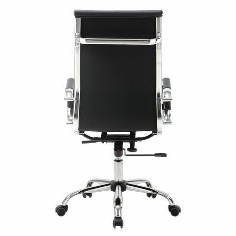 Офисное кресло BRABIX "Energy EX-509", экокожа, хром, черное, 530862 в Стерлитамаке - изображение 4