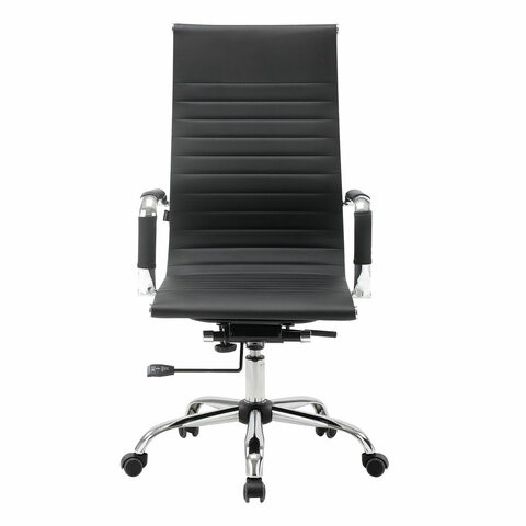 Офисное кресло BRABIX "Energy EX-509", экокожа, хром, черное, 530862 в Стерлитамаке - изображение 5