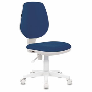 Компьютерное кресло Brabix Fancy MG-201W (без подлокотников, пластик белый, синие) 532413 в Стерлитамаке - предосмотр