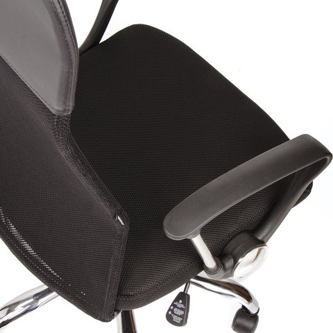 Компьютерное кресло BRABIX "Flash MG-302", с подлокотниками, хром, черное, 530867 в Стерлитамаке - изображение 9