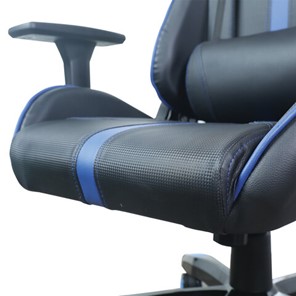 Офисное кресло BRABIX "GT Carbon GM-120", две подушки, экокожа, черное/синее, 531930 в Стерлитамаке - предосмотр 11